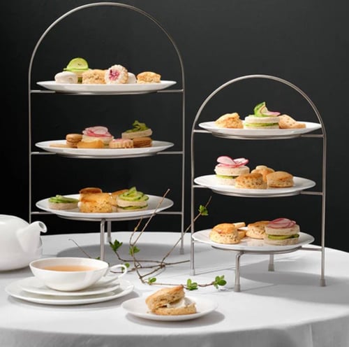 حامل اطباق بطبقين بدون صحن