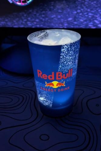كوب ريدبول مضيء لون ازرق