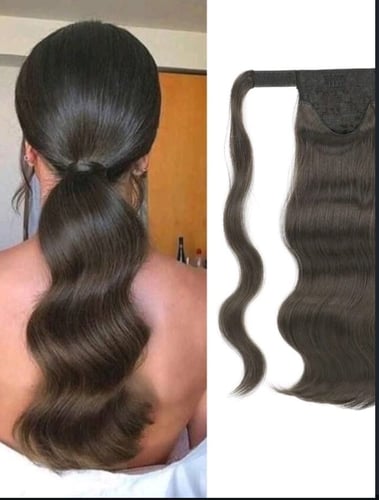 اكستنشن ذيل حصان شعر طبيعي برازيلي 100%