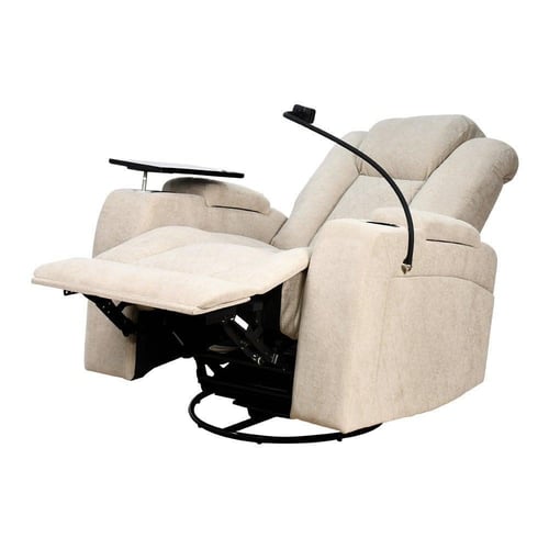 كرسي استرخاء هزار دوار بحامل جوال مع رف طاولة