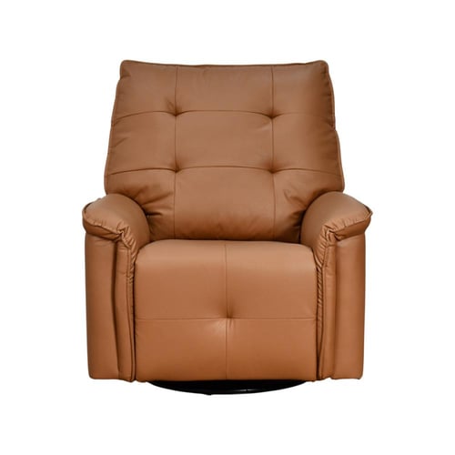 كرسي استرخاء فخم هزار دوار جلد بتصميم عصري جملي