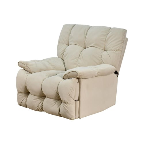 كرسي استرخاء فخم هزاز دوار بحامل جوال بيج