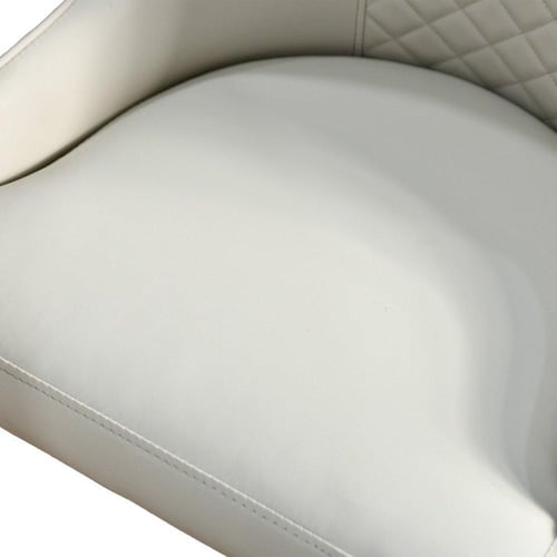 طاولة طعام فاخرة سطح رخامي دوار 6 كراسي رمادي