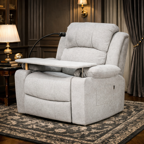 كرسي استرخاء مودرن هزار دوار بحامل جوال مع طاولة ر...