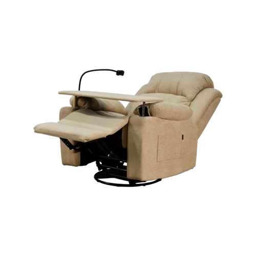 كرسي استرخاء مودرن هزار دوار بحامل جوال مع طاولة ب...