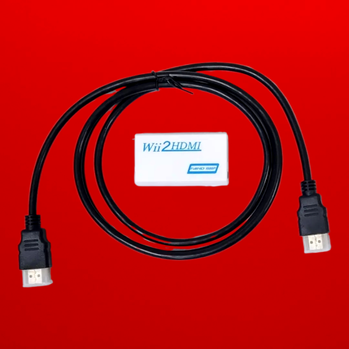 Wii HDMI adapter and cable