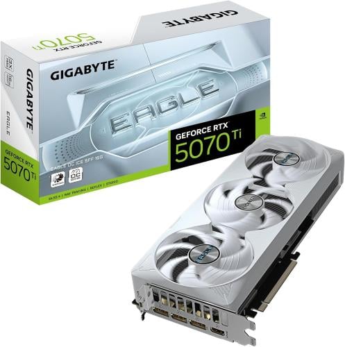 كرت شاشة Gigabyte GeForce RTX 5070 Ti EAGLE OC ICE...