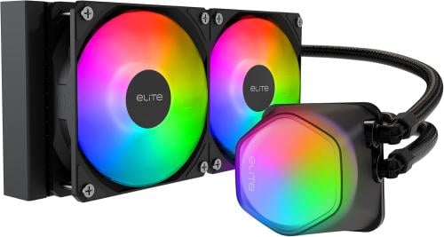 مبرد مائي مروحتين 240MM من Cooler Master MasterLiquid ML240 Illusion ARGB Close-Loop AIO CPU Liquid Cooler