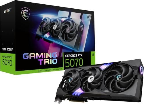 كرت شاشة MSI RTX 5070 12G Gaming Trio OC Graphics...