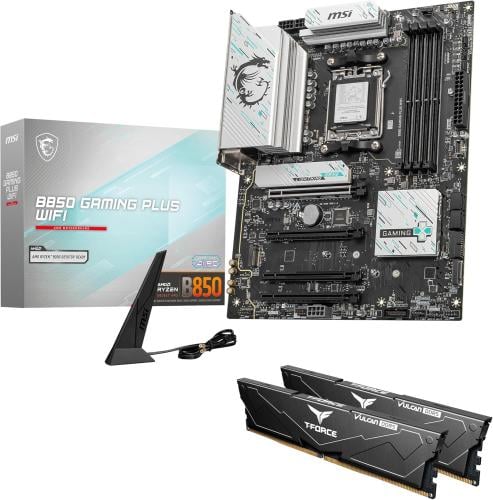 MSI B850 GAMING PLUS WIFI Motherboard,ATX-Supports AMD Ryzen 9000-7000 Processors,AM5-DDR5 Memory