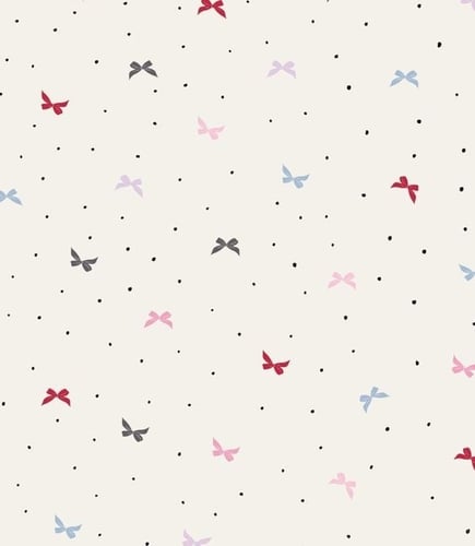 بوف مربع بقماش رسمة فيونكات