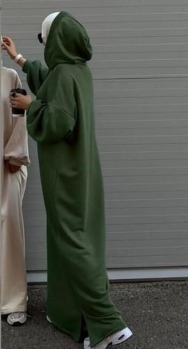 عباية عربية خريفية مريحة – قفطان بأكمام طويلة للنس...