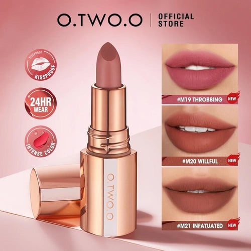 أحمر شفاه غير لامع O.TWO.O 8 ألوان