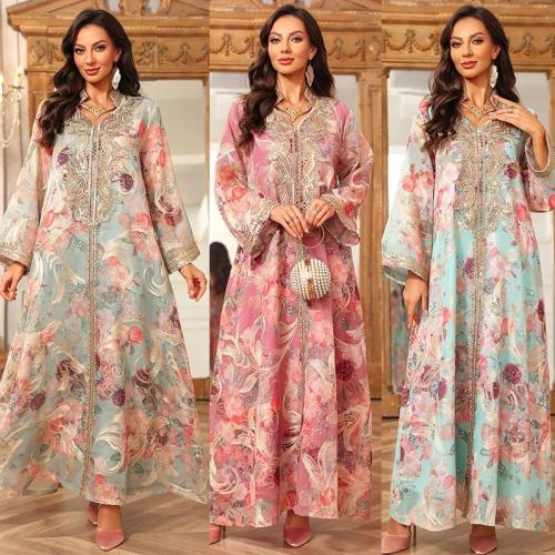 فستان عباية مطرز للعيد – جلابية قفطان فاخرة بإطلال...