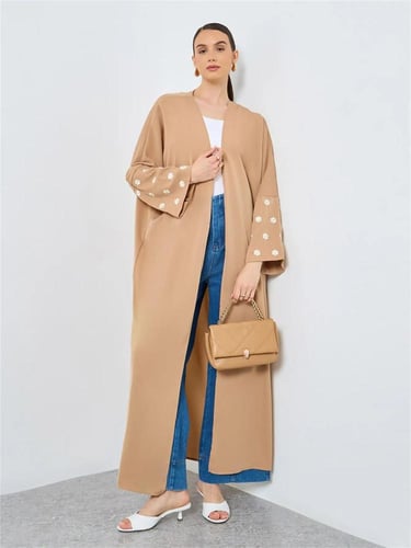 فستان وعباية إسلامية – تصميم بأكمام كاملة للراحة و...