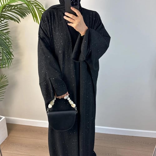 عباية شتوية مفتوحة أنيقة – معطف طويل دافئ بأسلوب د...