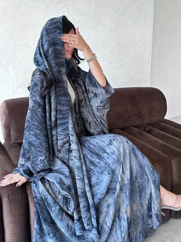 عباية ماكسي تركية فضفاضة مفتوحة