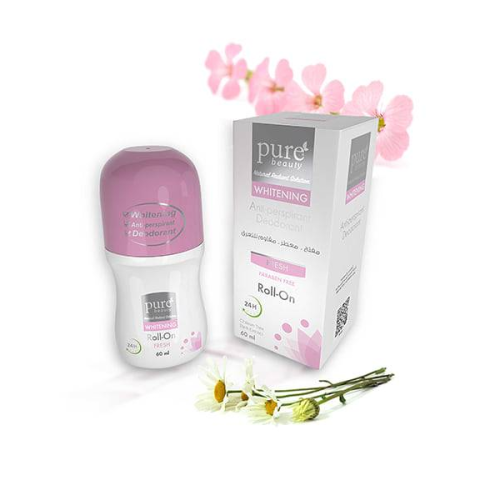 مزيل الرائحة رول أن لتفتيح البشرة من بيور بيوتي -...