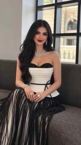 جمبسوت سهرة كوتور أبيض وأسود كب كورسيه درابيه قماش...