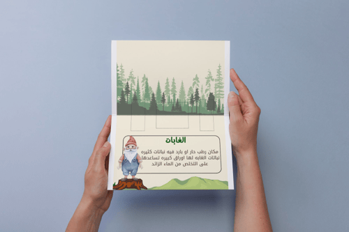 علوم اول ابتدائي تعيش النباتات تصميم بارز