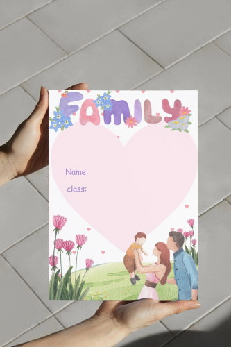 شجرة العائلة انجليزي مفرغ