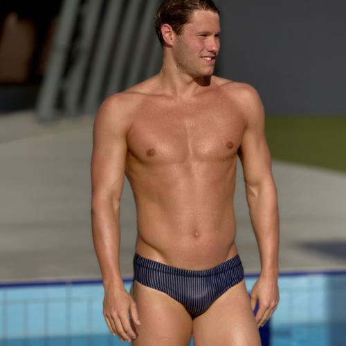PIN STRIPE MEN'S CLASSIC BRIEF