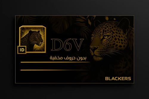 اسم (D6V) بدون أحرف مخفيه