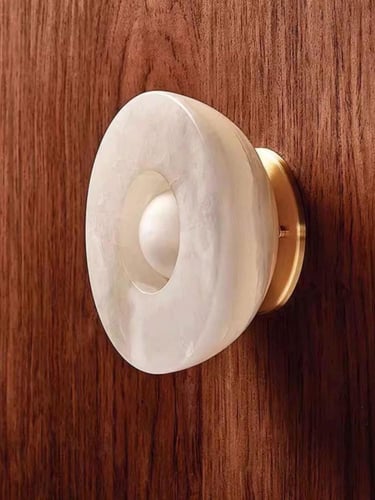 إنارة رخام طبيعي دائرية