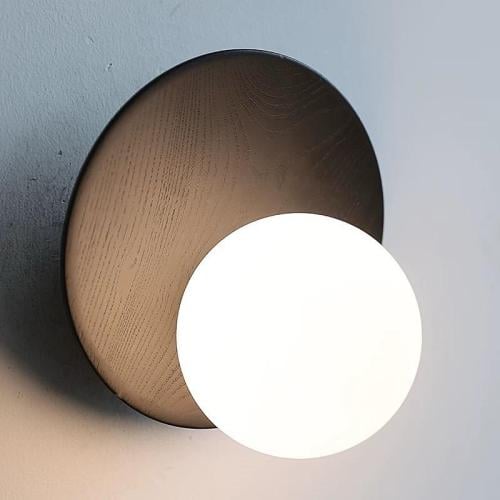 انارة جدار بقاعدة خشبيه