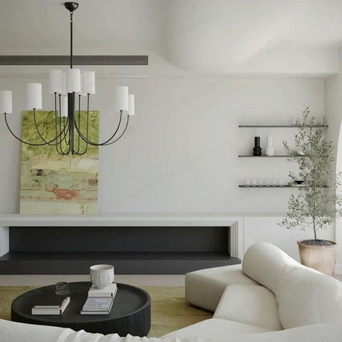 ثريا الشمعدان الأبيض