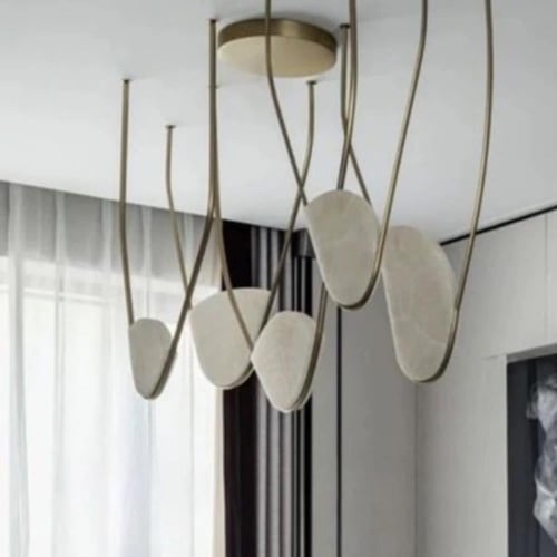 إنارة شرائح الرخام العصرية