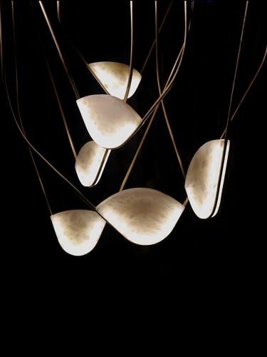 إنارة شرائح الرخام العصرية