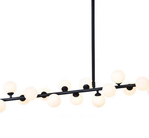 ثريا مستطيلة اضاءة كور متعددة