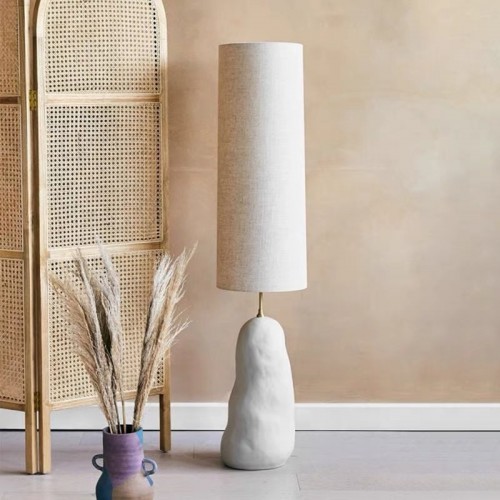 إنارة أرضية من مادة الجبس بشكل متعرج طبيعي