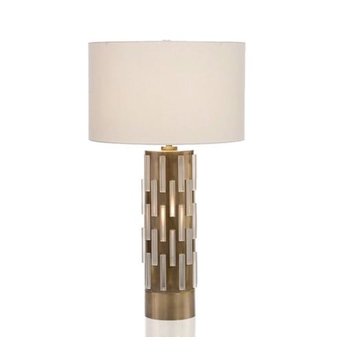 مصباح طاولة ذهبي