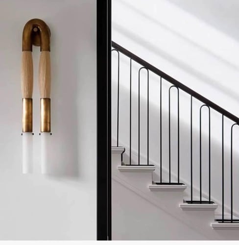 تراين لايت / جدارية المنحنيات الذهبية