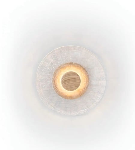 إنارة جدارية بقاعدة خشبية