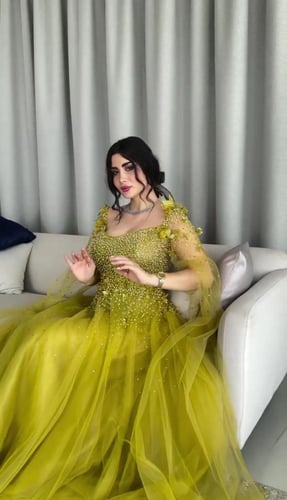 فستان خامه تل+مبطن تفته استرتش