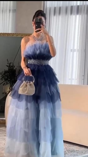 فستان خامه تل كسرات