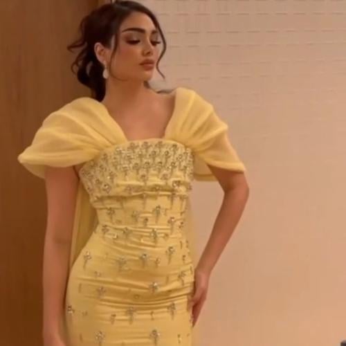 فستان الخامه باربي تطريز كرستال اصلي