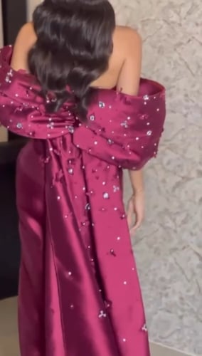 فستان خامه ميكادو