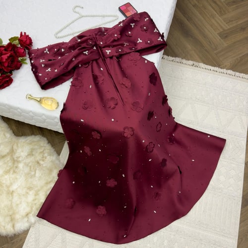 فستان خامه ميكادو