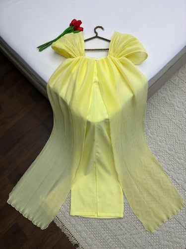 فستان الخامه باربي تطريز كرستال اصلي