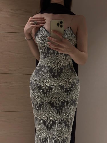 فستان اهداب