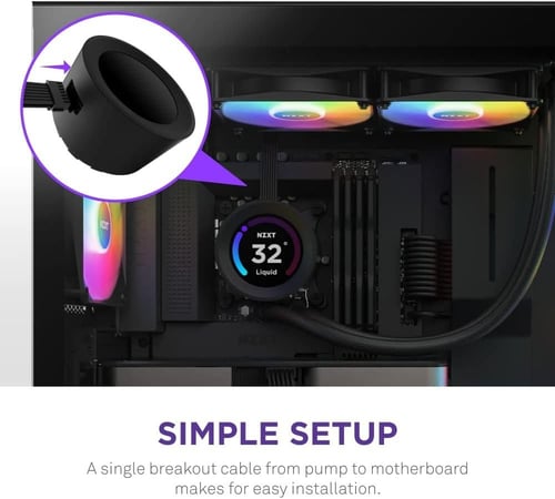 CPU FAN LIQUID NZXT KRAKEN 240 RGB BLK