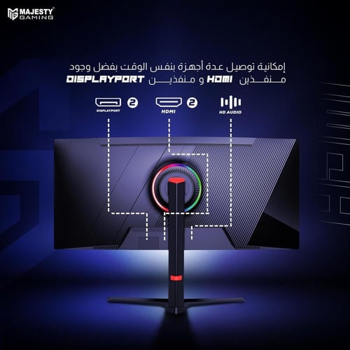 MONITOR MAJEST 34inch 4K-WQHD 165Hz CURVED