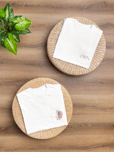 تطريز على الصدر (لمنتج العميل الخاص)