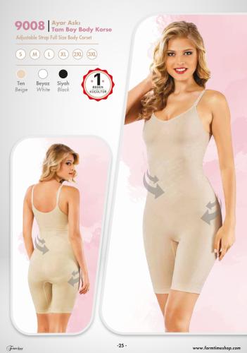 مشد للجسم بطول كامل مع حزام قابل للتعديل