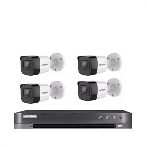 بكج 4 كاميرات IP 6 ميجا خارجية مع NVR 4 قنوات