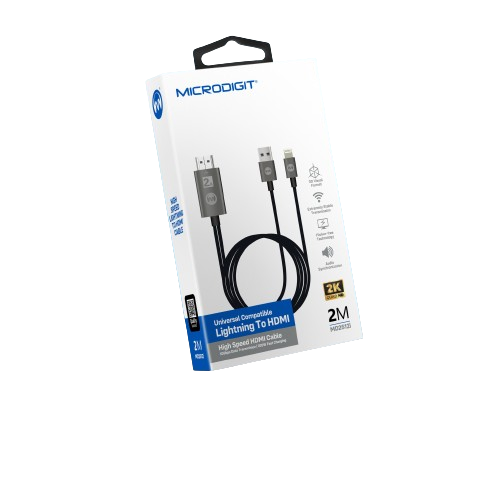 تحويلة لايتنج و مخرج (USB) الى اتش دي , بطول 2 متر